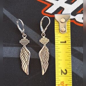 Harley Davidson Sterling Earrings
